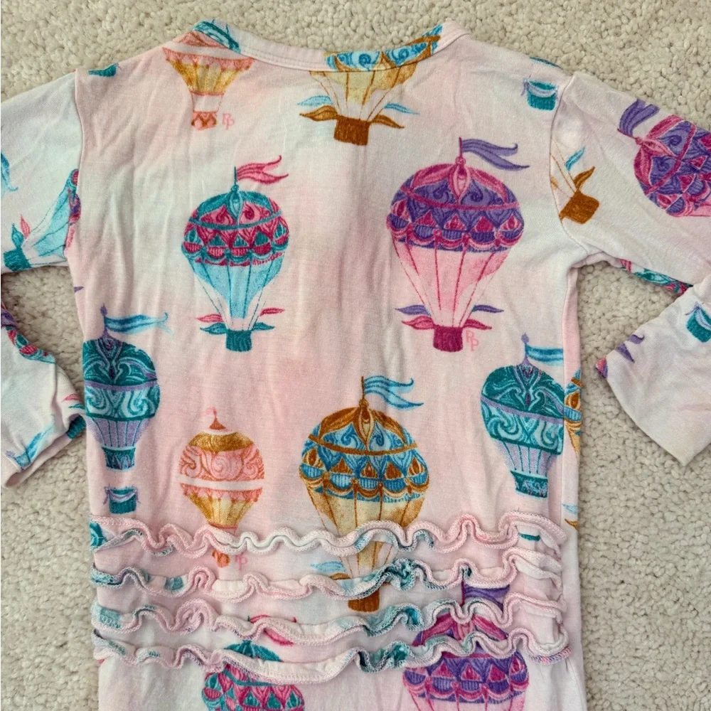Posh Peanut “Gemma” Footie Ruffled Zippered Pajama - Picture 9 of 11
